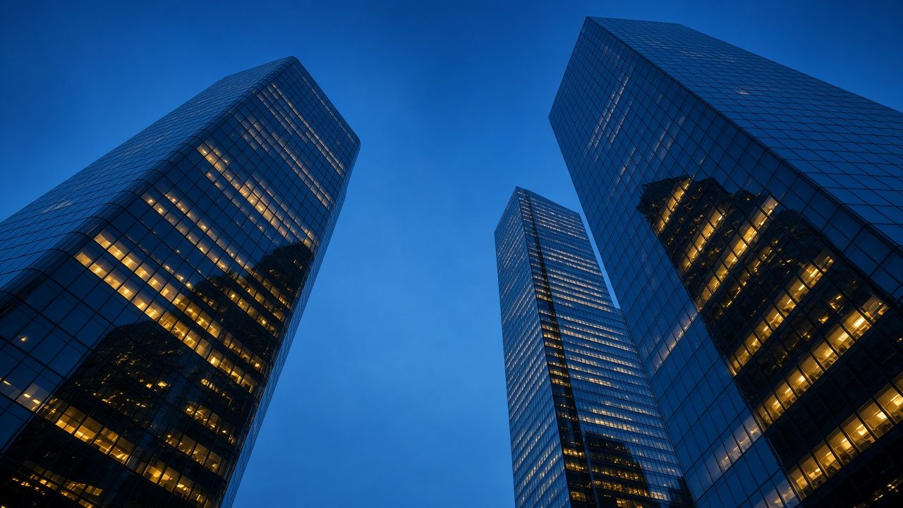 Business Bay at night